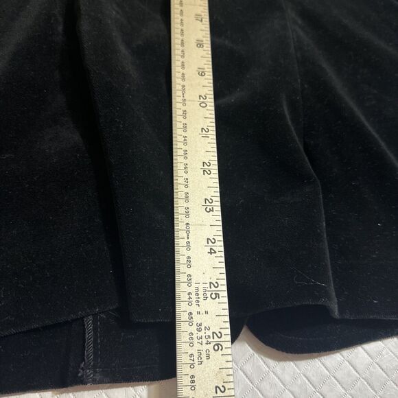 Vintage The Traveler by Connie Black Velvet Blazer Jacket Medium Lagenlook - Picture 8 of 9